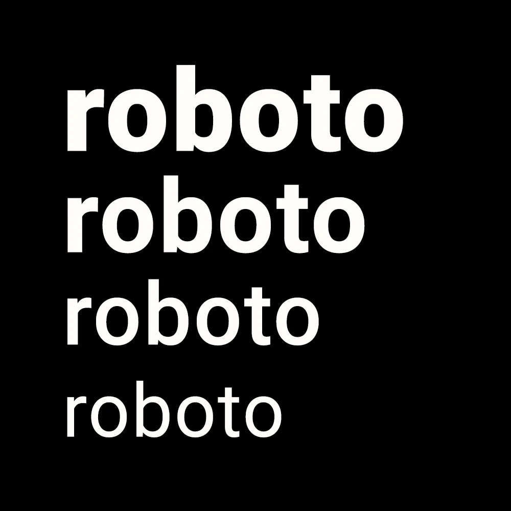 Capa Fonte Roboto